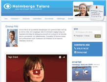 Tablet Screenshot of holmbergstalare.se